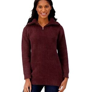 Barefoot Dreams CozyChic Half Zip Tunic 3XL XXL